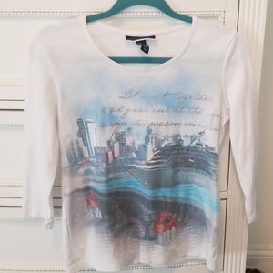 Karen Scott 3/4 sleeve shirt